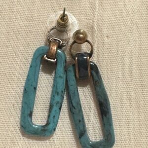 Elegant Blue Dangle Earrings